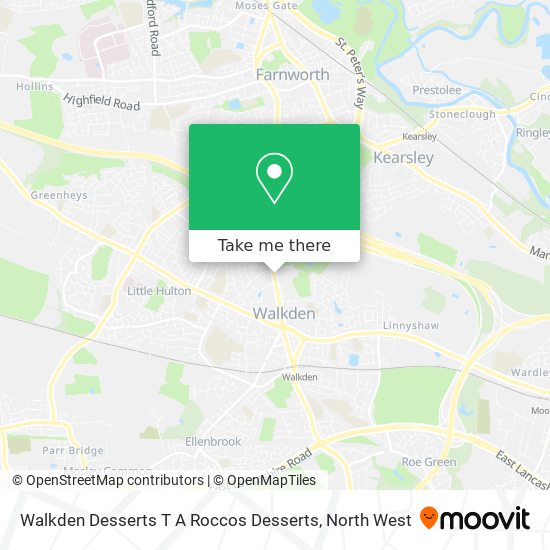 Walkden Desserts T A Roccos Desserts map