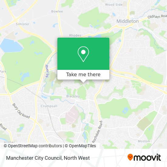 Manchester City Council map