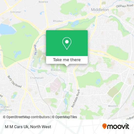 M M Cars Uk map