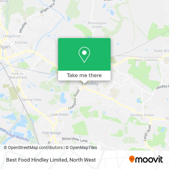 Best Food Hindley Limited map