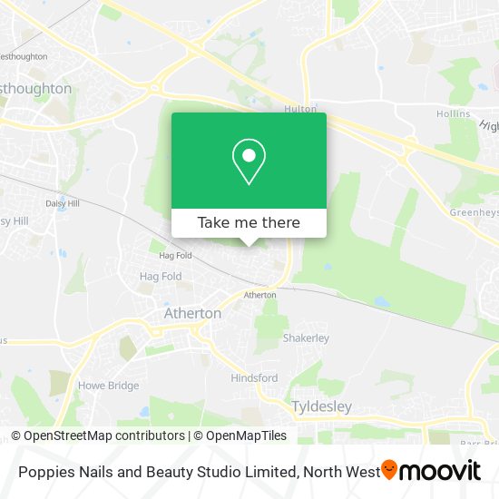 Poppies Nails and Beauty Studio Limited map