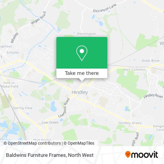 Baldwins Furniture Frames map