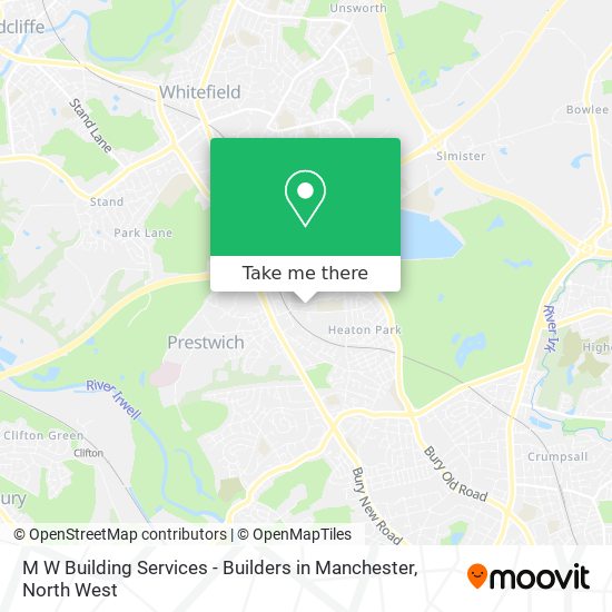 M W Building Services - Builders in Manchester map