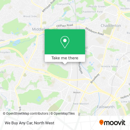 We Buy Any Car map