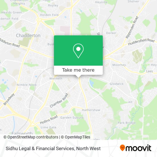 Sidhu Legal & Financial Services map