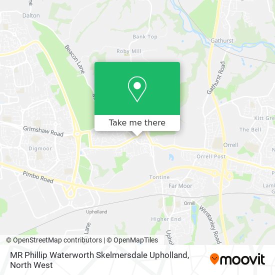 MR Phillip Waterworth Skelmersdale Upholland map