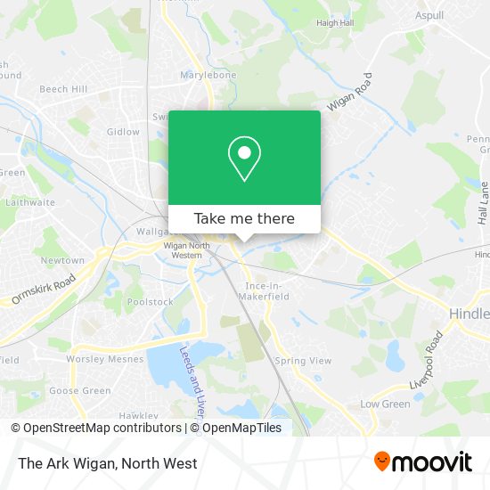 The Ark Wigan map
