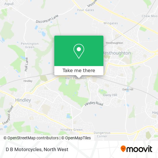 D B Motorcycles map