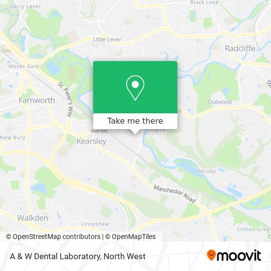 A & W Dental Laboratory map