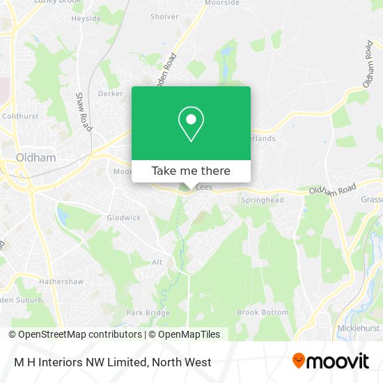 M H Interiors NW Limited map