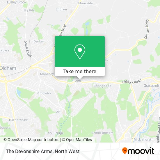 The Devonshire Arms map