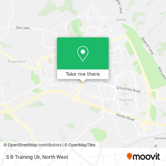 S B Training Uk map