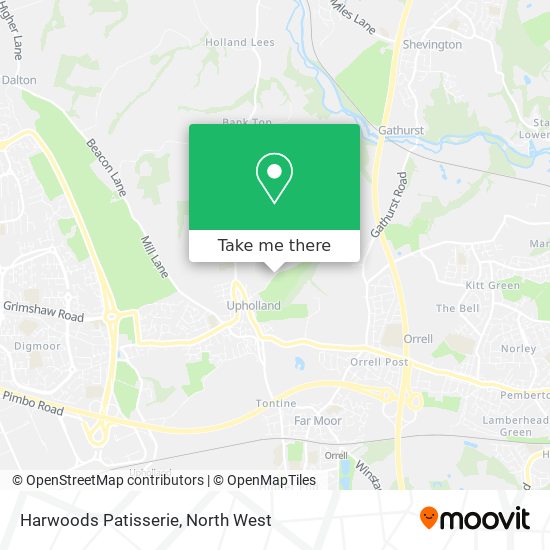 Harwoods Patisserie map