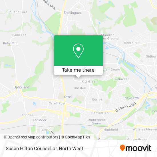 Susan Hilton Counsellor map