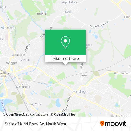 State of Kind Brew Co map