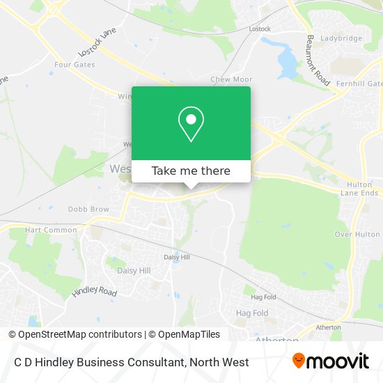 C D Hindley Business Consultant map