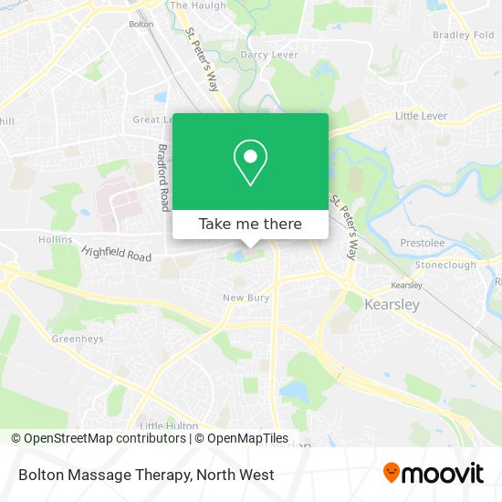 Bolton Massage Therapy map