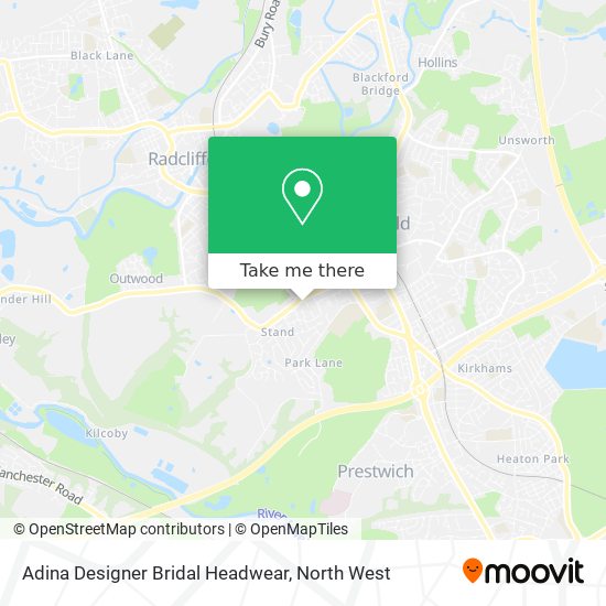Adina Designer Bridal Headwear map