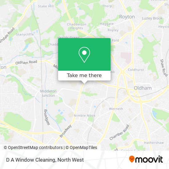 D A Window Cleaning map