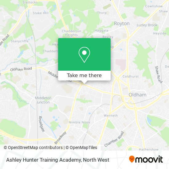 Ashley Hunter Training Academy map