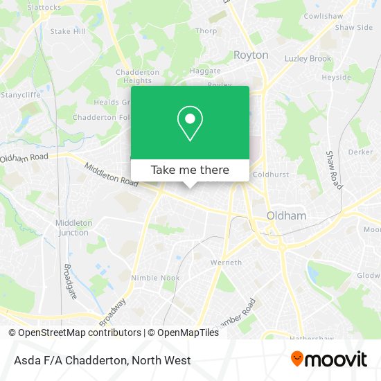 Asda F/A Chadderton map