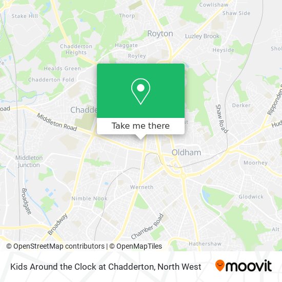 Kids Around the Clock at Chadderton map