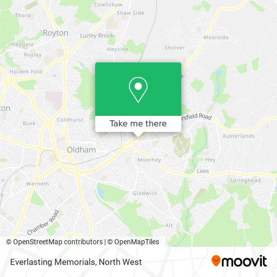 Everlasting Memorials map