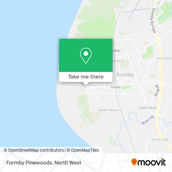 Formby Pinewoods map