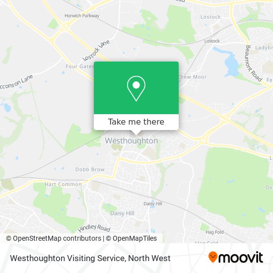 Westhoughton Visiting Service map