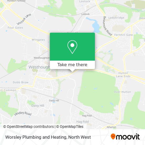 Worsley Plumbing and Heating map
