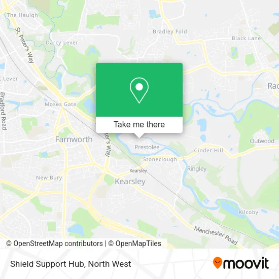Shield Support Hub map