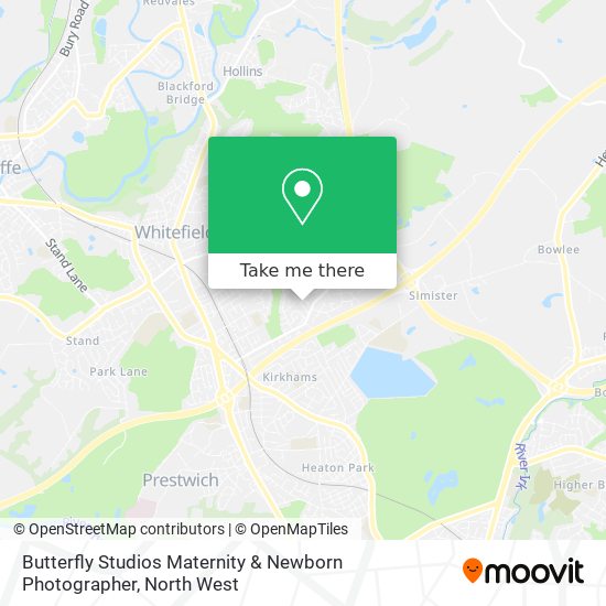 Butterfly Studios Maternity & Newborn Photographer map