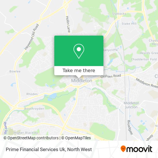 Prime Financial Services Uk map