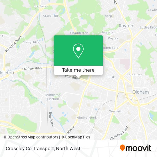 Crossley Co Transport map