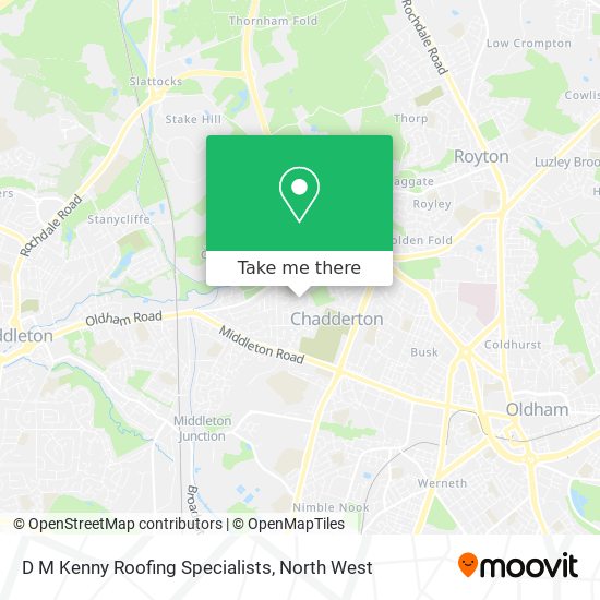 D M Kenny Roofing Specialists map