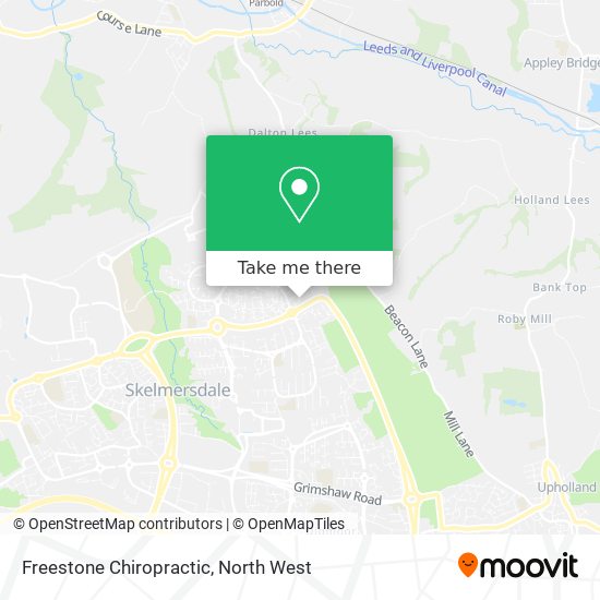 Freestone Chiropractic map