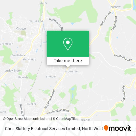 Chris Slattery Electrical Services Limited map