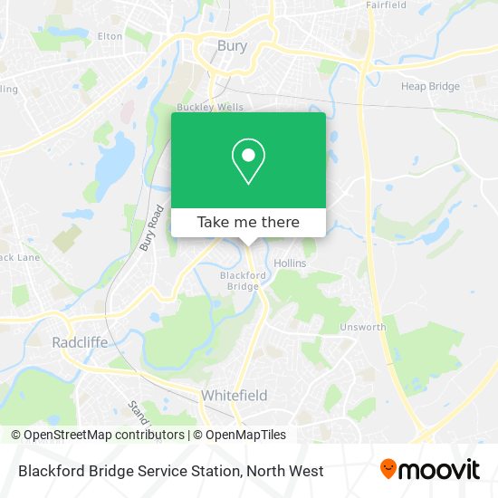 Blackford Bridge Service Station map