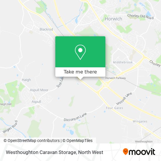 Westhoughton Caravan Storage map
