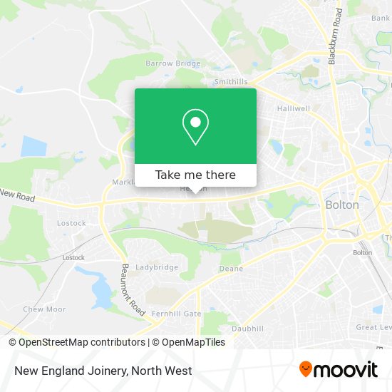 New England Joinery map