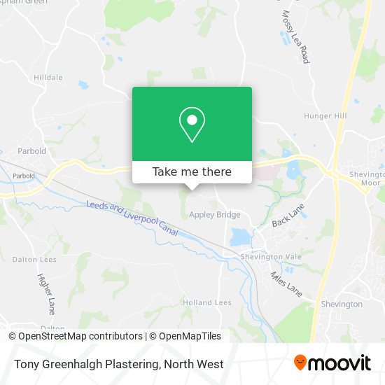 Tony Greenhalgh Plastering map