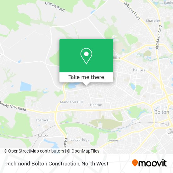 Richmond Bolton Construction map