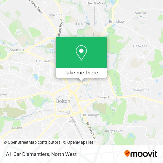 A1 Car Dismantlers map