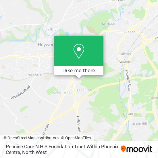 Pennine Care N H S Foundation Trust Within Phoenix Centre map