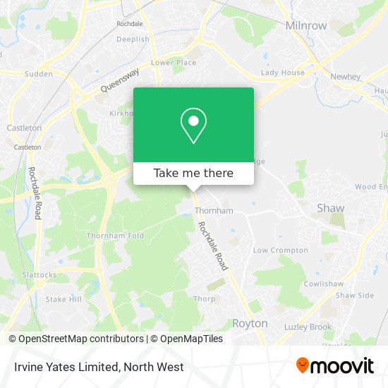 Irvine Yates Limited map