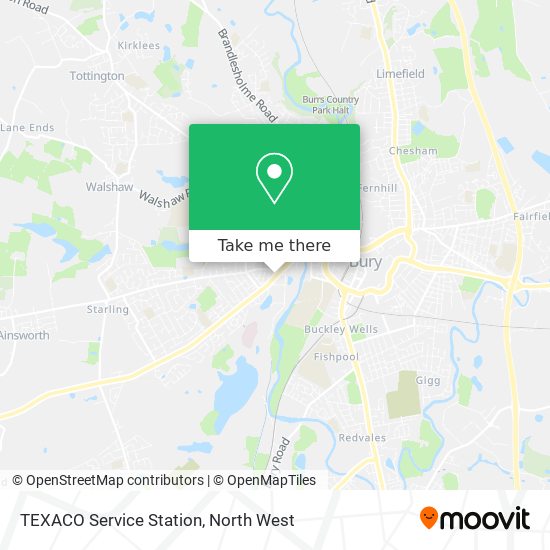 TEXACO Service Station map