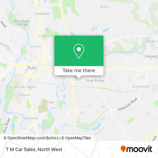 T M Car Sales map