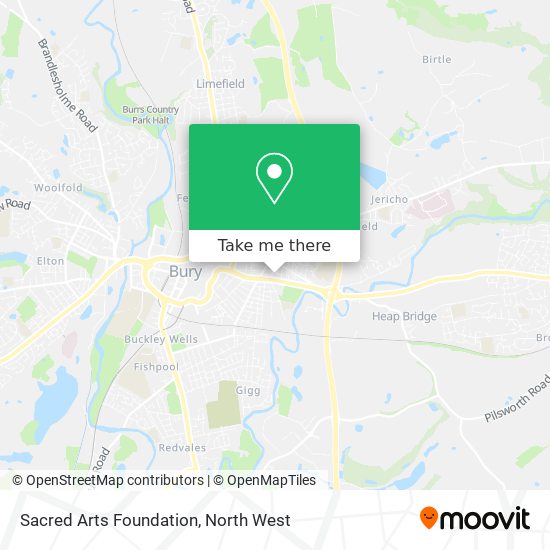 Sacred Arts Foundation map