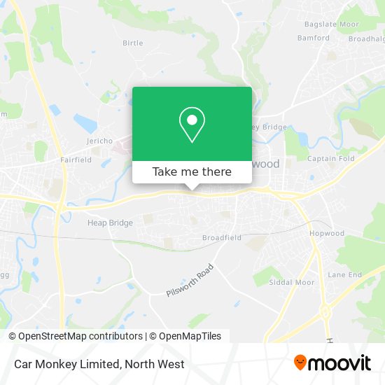 Car Monkey Limited map