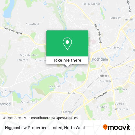 Higginshaw Properties Limited map